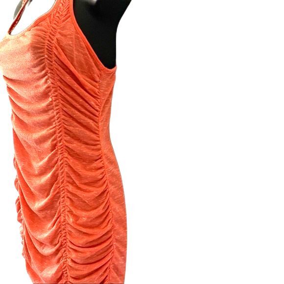 WENDY BELLISIMO Ruched Front Tank Top Orange Size Small - Picture 6 of 9